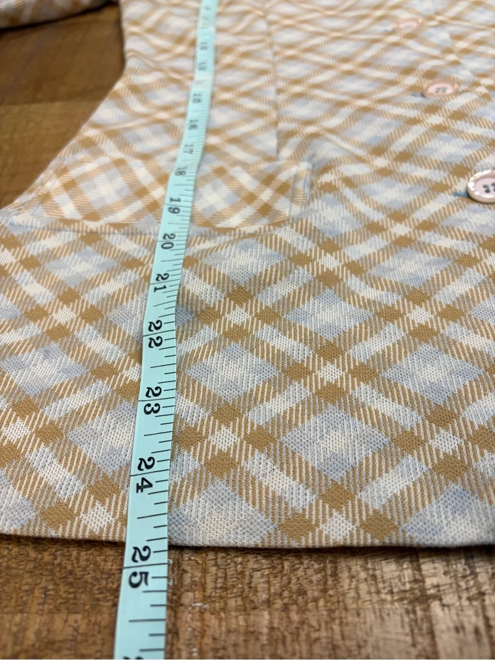 Vintage Koret Beige & Cream Plaid Trench Coat